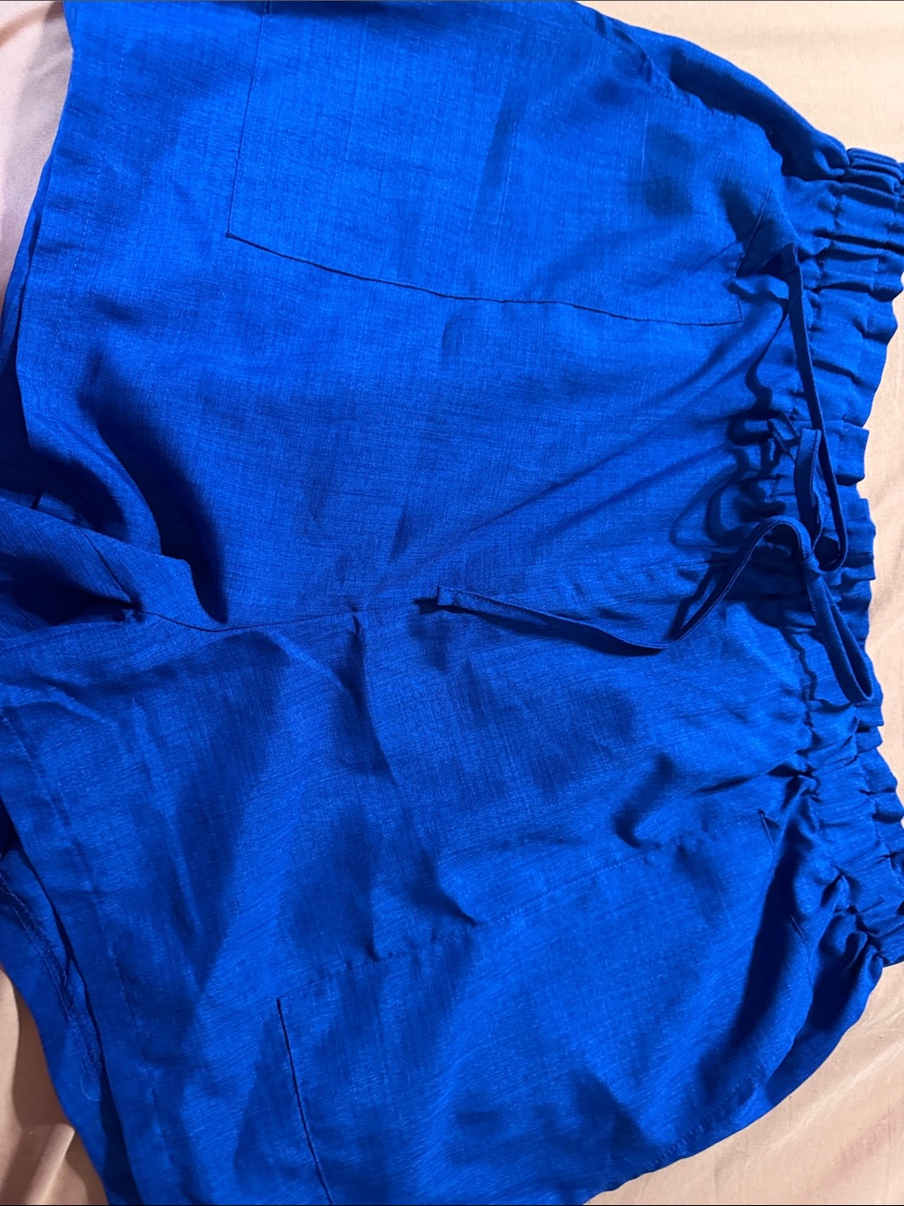 SHEIN Royal Blue Elastic Waist Shorts